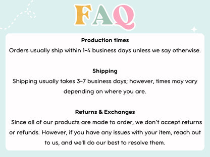 a poster with the words faq written on it