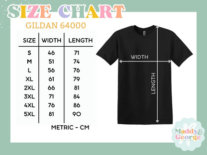 the size chart for a t - shirt with measurements