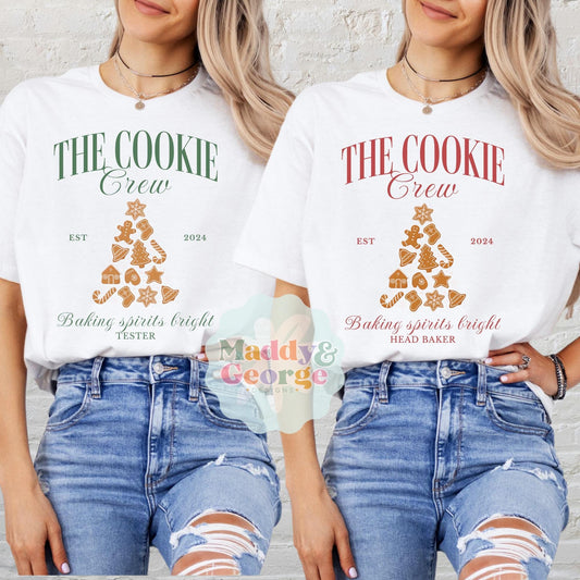 Custom The Cookie Crew Shirt, Christmas Baking Shirts, Matching Family Christmas Shirts, Cookie Baking Crew Tees, Cookie Lover Gifts,