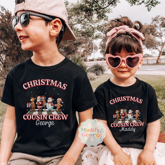 Custom Cousin Crew Christmas Shirt, Matching Family Christmas Shirts, Cousin Crew Tee, Cousin Squad TShirt, Cousin Sleepover Gift, Xmas 2024