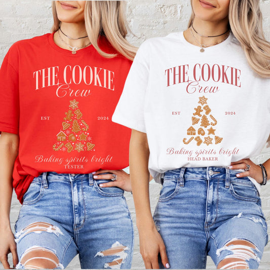 Custom The Cookie Crew Shirt, Christmas Baking Shirts, Matching Family Christmas Shirts, Cookie Baking Crew Tees, Cookie Lover Gifts,