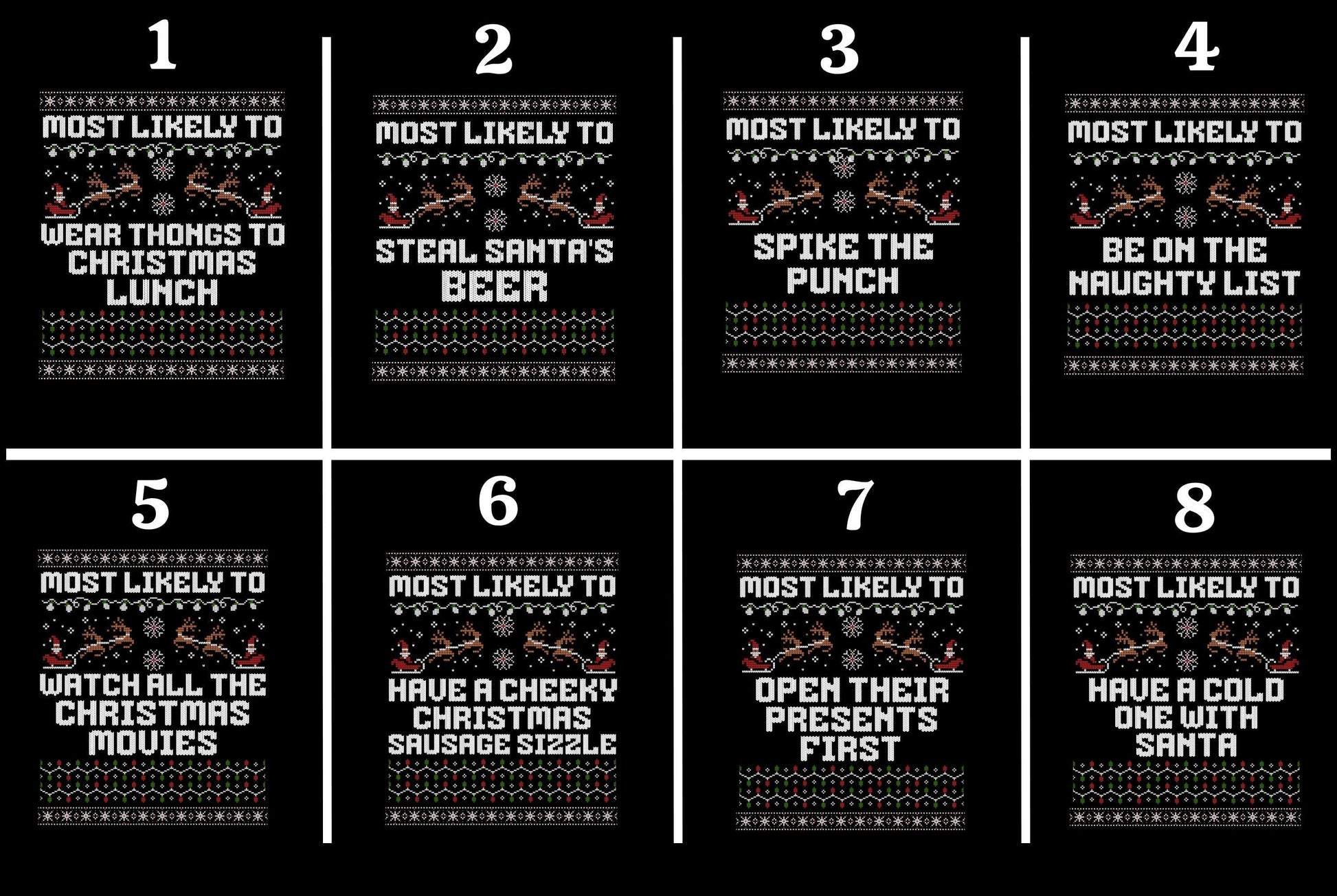 Most likely to Christmas Family Matching Shirts, Australian Christmas Shirt, Custom Matching Family Christmas Tees, Funny Ugly Xmas Sweater