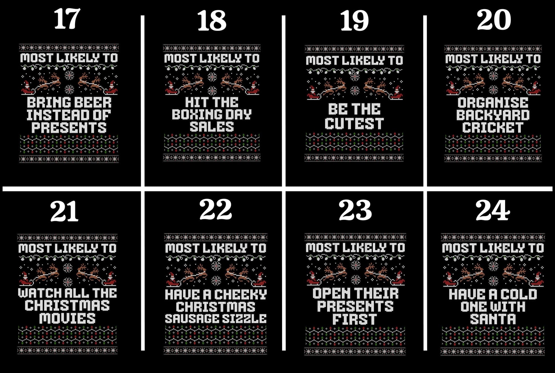 Most likely to Christmas Family Matching Shirts, Australian Christmas Shirt, Custom Matching Family Christmas Tees, Funny Ugly Xmas Sweater