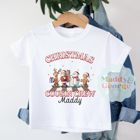 Custom Cousin Crew Christmas Shirt, Matching Family Christmas Shirts, Cousin Crew Tee, Cousin Squad TShirt, Cousin Sleepover Gift, Xmas 2024
