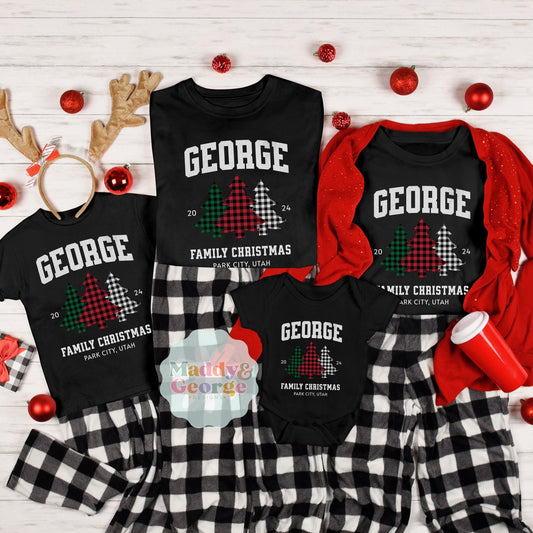 Custom Matching Family Christmas Shirts, Christmas Group Shirt, Christmas Gift For Family, Personalized Name Christmas Family Shirt, Xmas