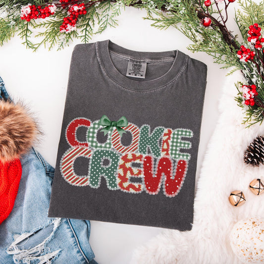 The Cookie Crew Comfort Colors Shirt, Christmas Baking Crew Shirts, Family Christmas Shirt, Matching Family Shirts, Gift for Baker, Holidays