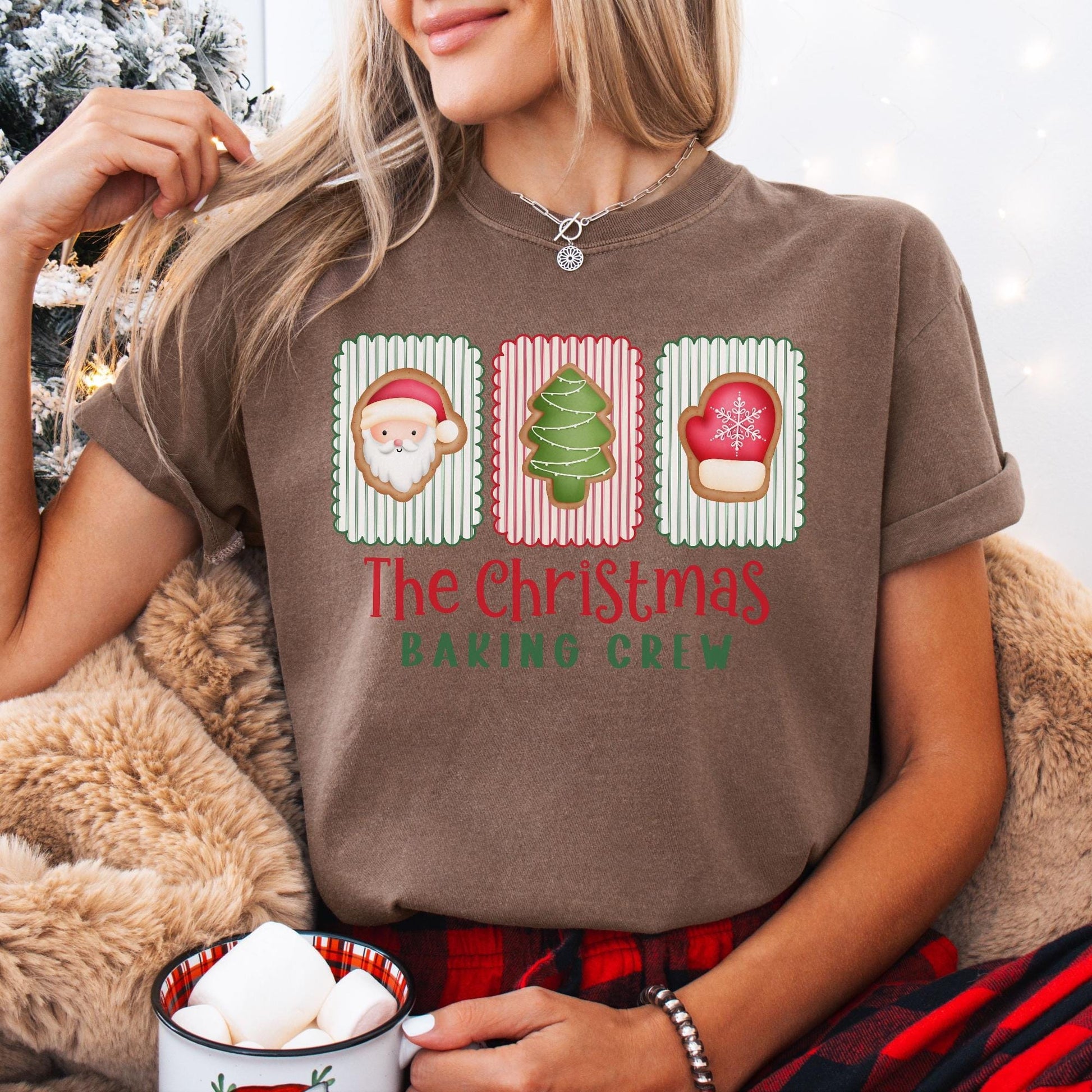 The Christmas Baking Crew Comfort Colors Shirt, Christmas Baking Crew Shirts, Family Christmas Shirt, Matching Family Shirts, Gift for Baker