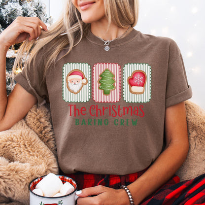 The Christmas Baking Crew Comfort Colors Shirt, Christmas Baking Crew Shirts, Family Christmas Shirt, Matching Family Shirts, Gift for Baker