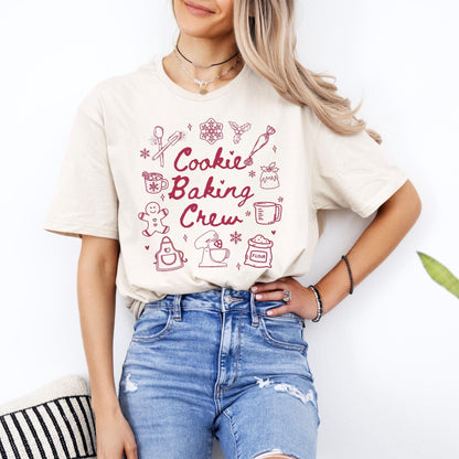 Custom Cookie Baking Crew Shirt, Christmas Baking Crew Shirts, Family Christmas Shirt, Matching Family Shirts, Gift for Baker, Holiday Gifts