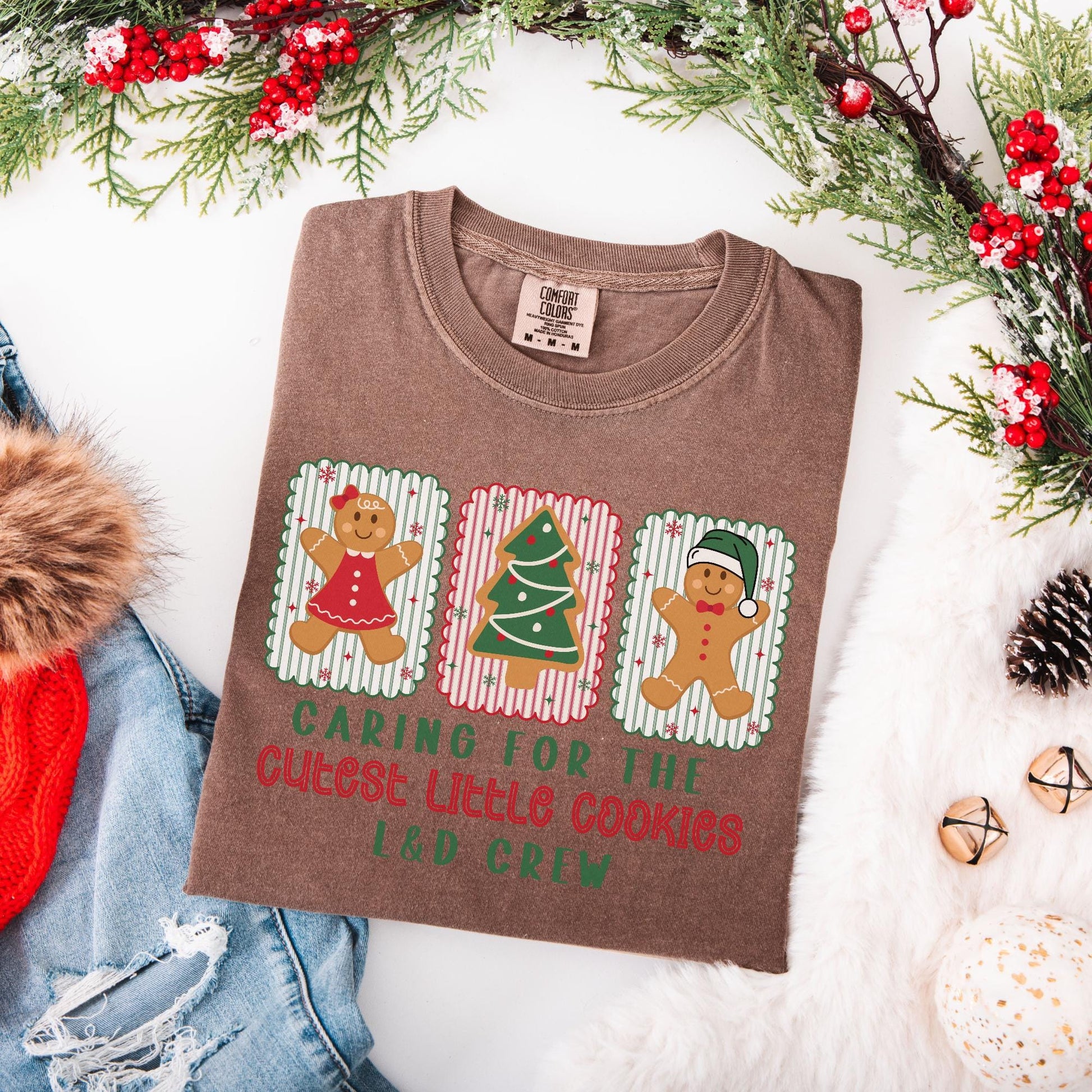 Christmas Labor And Delivery Nurse Comfort Colors Shirt, L&D Nurse Christmas T-Shirt, OB Nurse Christmas Gift, Matching Labor Nurse Tees