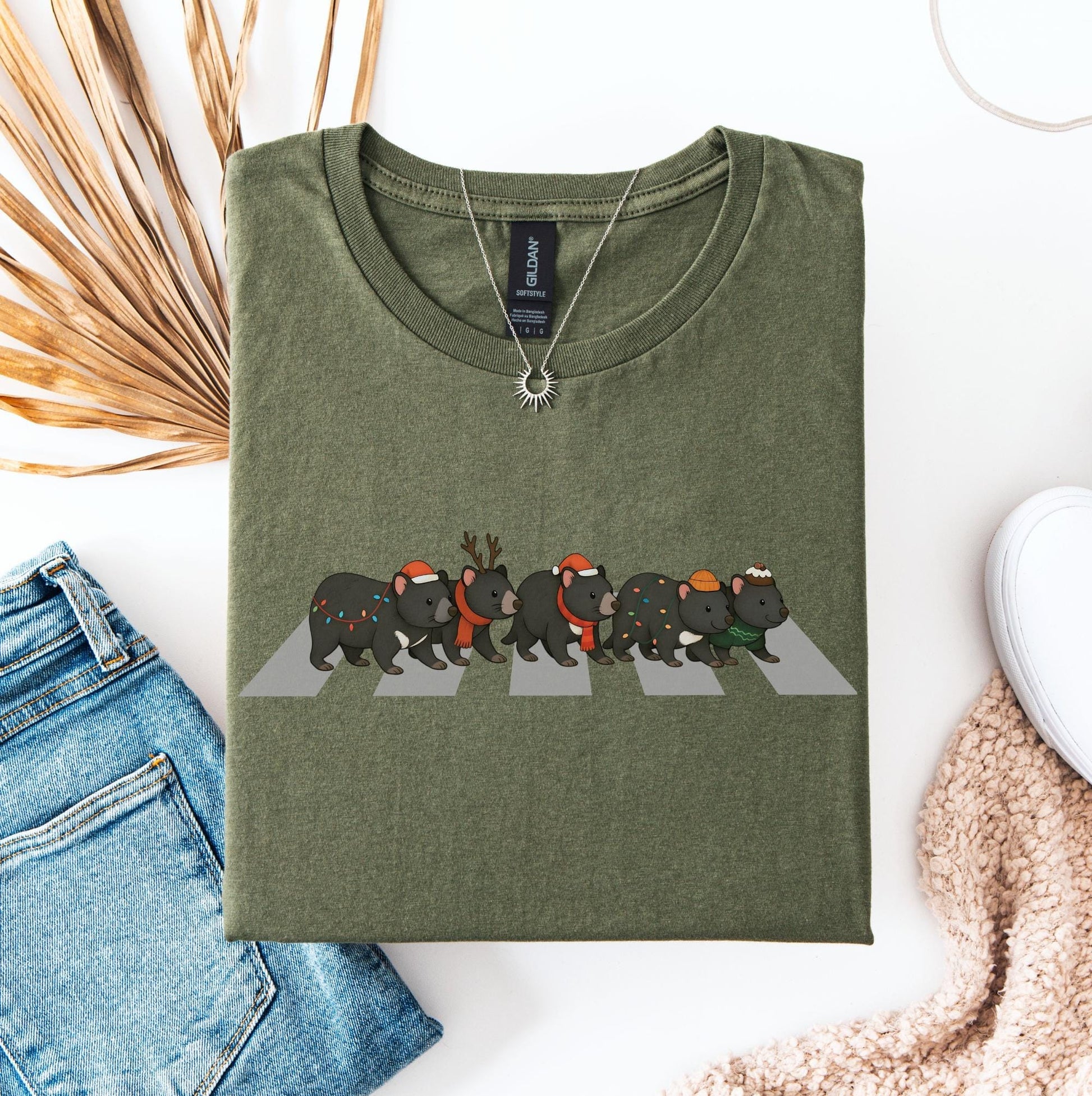 Tasmanian Devil Christmas Shirt, Australian Animals Tee, Matching Family Aussie Christmas T-Shirt, Funny Christmas Shirts, Expat Xmas Gifts