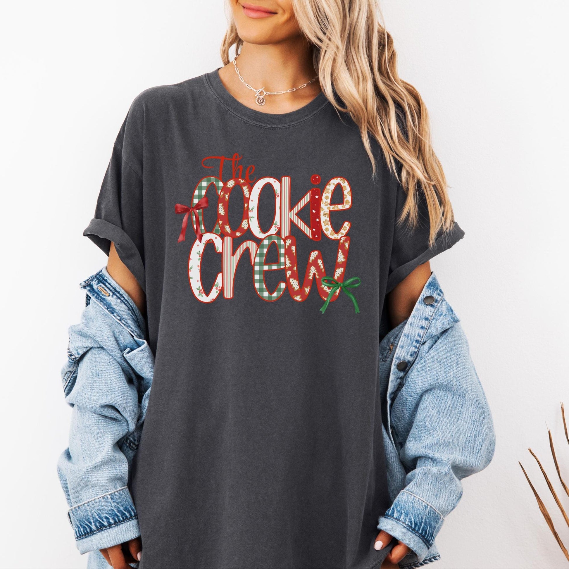 The Cookie Crew Comfort Colors Shirt, Christmas Baking Crew Shirts, Family Christmas Shirt, Matching Family Shirts, Gift for Baker, Holidays