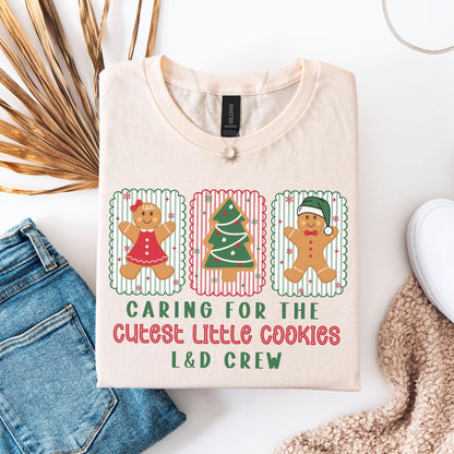 Christmas Labor And Delivery Nurse Shirt, L&D Nurse Christmas T-Shirt, OB Nurse Christmas Gift, Matching Labor Nurse Tees, Midwife Shirts