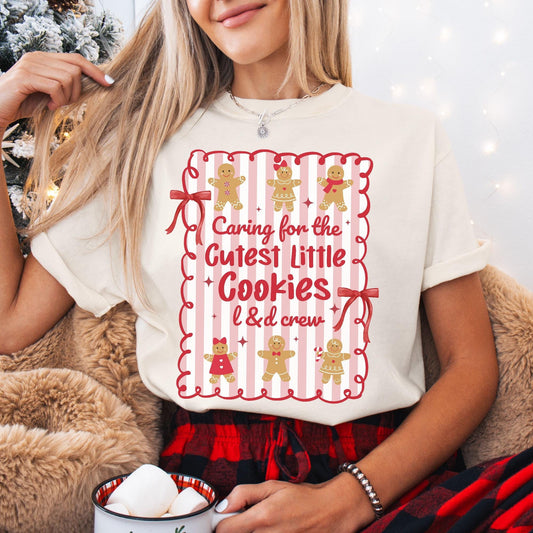 Christmas Labor And Delivery Nurse Comfort Colors Shirt, L&D Nurse Christmas T-Shirt, OB Nurse Christmas Gift, Matching Labor Nurse Tees