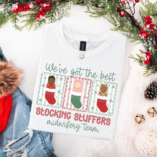Christmas Midwifery Team Shirt, Nurse Midwife Christmas T-Shirt, Birth Center Christmas Gift, Matching Midwife Xmas Tees, Gifts for Midwives