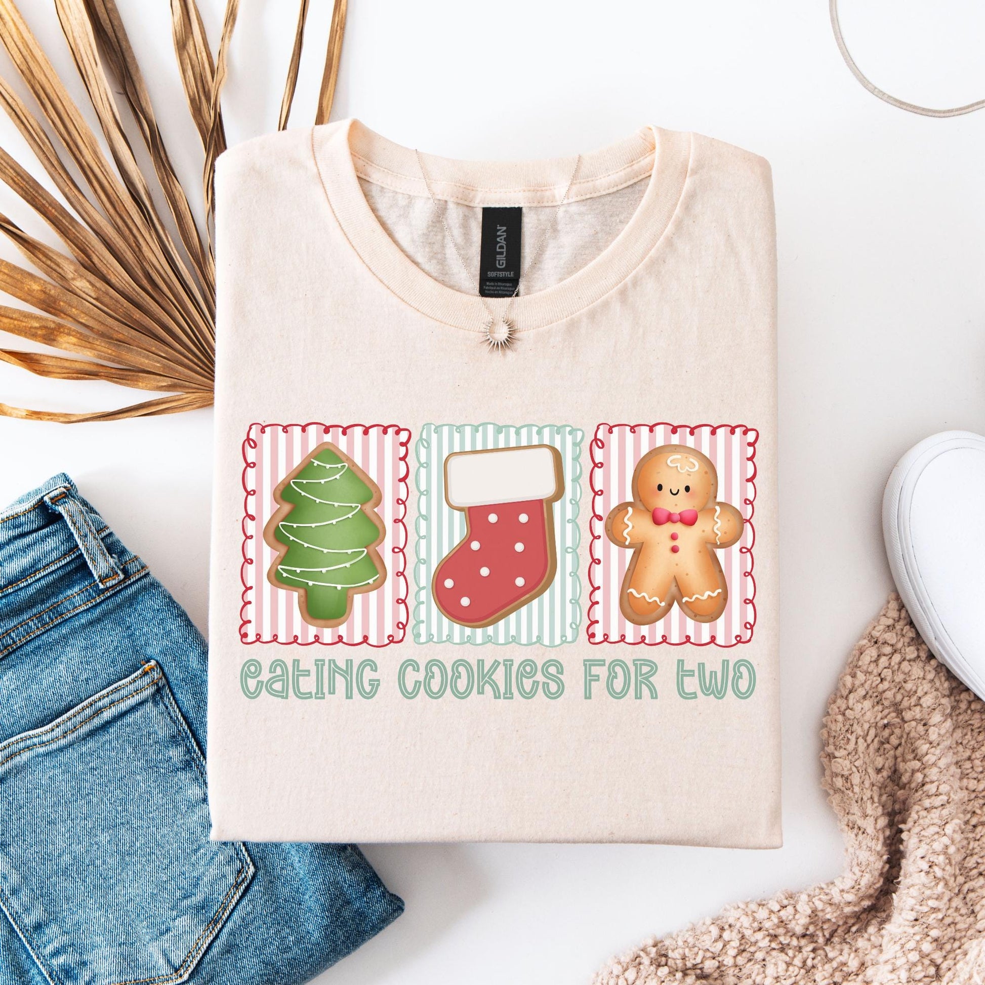Christmas Pregnancy Announcement Shirt, Christmas Baby Reveal Tee, Pregnant Holiday TShirt, Gingerbread Cookie Reveal, Xmas Baby Shower Gift
