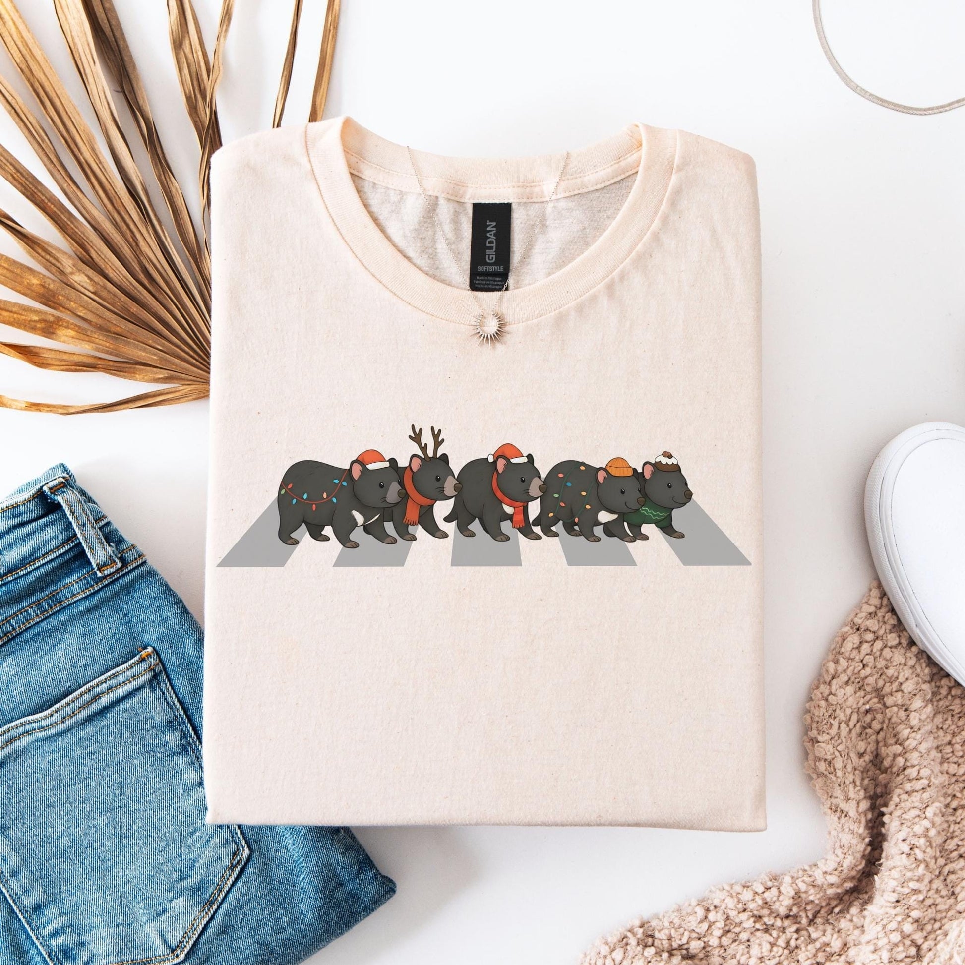 Tasmanian Devil Christmas Shirt, Australian Animals Tee, Matching Family Aussie Christmas T-Shirt, Funny Christmas Shirts, Expat Xmas Gifts