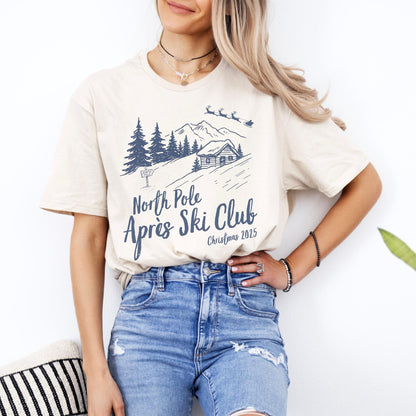 Après Ski Club Shirt, Matching Family Christmas Tshirts, Christmas Group Tees, Ski Vacation Gifts, Trendy Holiday Gift, Vintage Santa Shirts