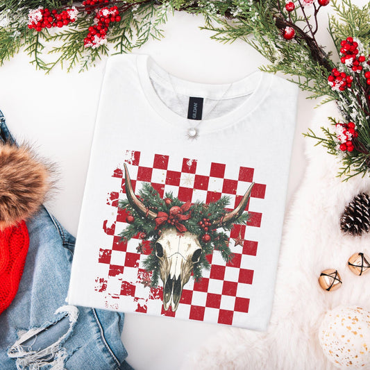 Western Christmas Shirt, Vintage Merry Christmas TShirt, Christmas Western Outfit, Xmas Gift For Her, Coquette Cowgirl Tee, Holiday Crewneck