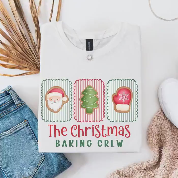 The Christmas Baking Crew Shirt, The Cookie Crew Party Shirts, Family Christmas Shirt, Matching Family Shirts, Gift for Baker, Holiday Gifts