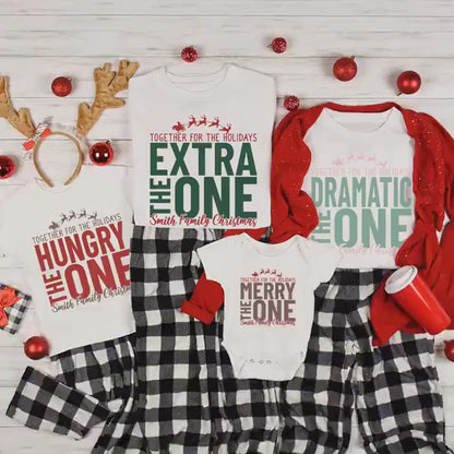 Custom Family Christmas Shirt, Personalized Name Xmas Shirts, Matching Family Holiday Tees, Group Christmas T-Shirts, Trendy Holiday Gifts