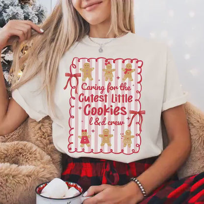 Christmas Labor And Delivery Nurse Comfort Colors Shirt, L&D Nurse Christmas T-Shirt, OB Nurse Christmas Gift, Matching Labor Nurse Tees