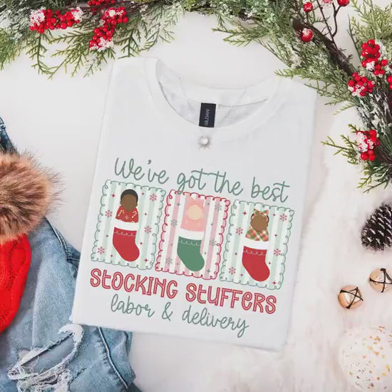 Christmas Labor And Delivery Nurse Shirt, L&D Nurse Christmas T-Shirt, OB Nurse Christmas Gift, Matching Labor Nurse Tees, Midwife Shirts