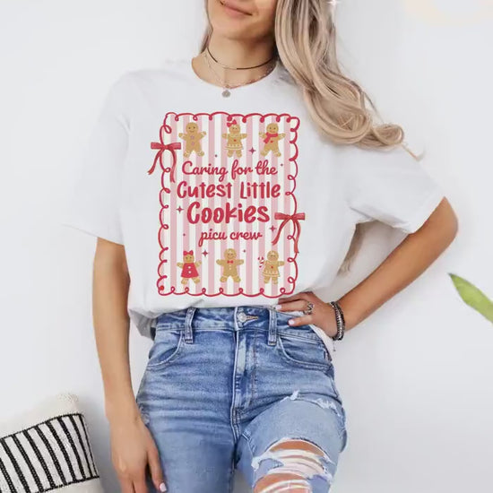 Christmas PICU Shirt, Pediatric ICU T-Shirt, PICU Crew Christmas Shirt, Cute Gingerbread Nurse Tee, Picu Nurse Gifts, Xmas Picu Rn Tee